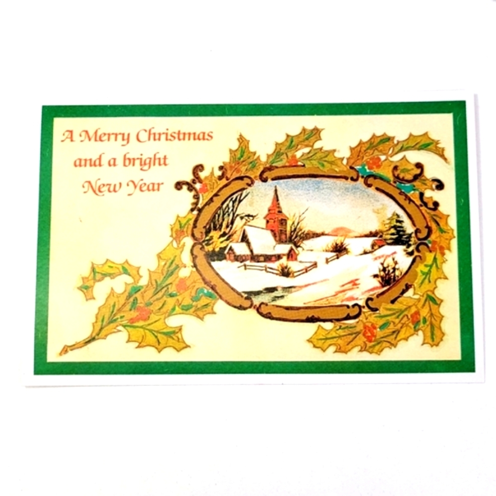 Vintage 1900's Christmas Postcards Unused